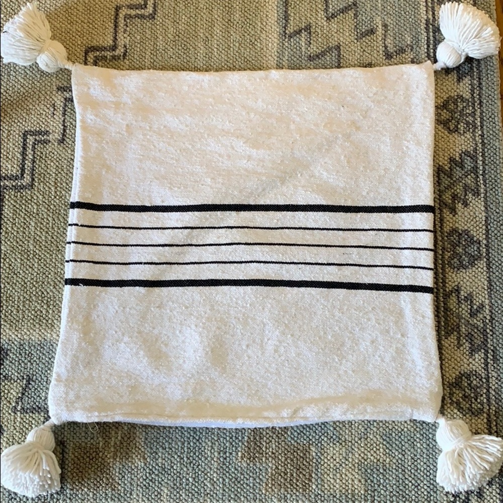 Moroccan Turkish Boho Pom Pom Pillow cover decor